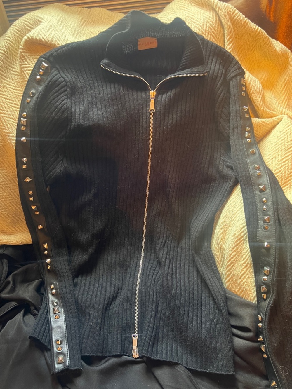 FINAL MARKDOWN Vintage John Richmond Gothic Zip Up Cardigan